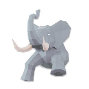 Elephant en papier 3D