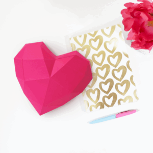 Coeur en papier 3d