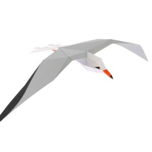 Mouette Rieuse en papier